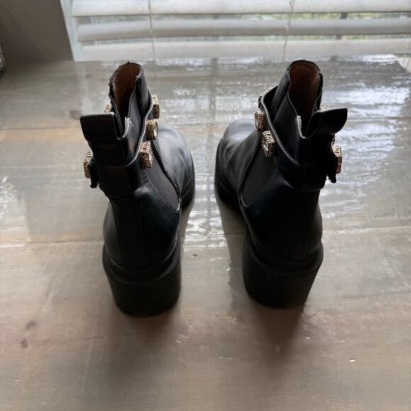 Steve Madden Black Amulet Ankle Boot Sz 9 - Picture 8 of 11